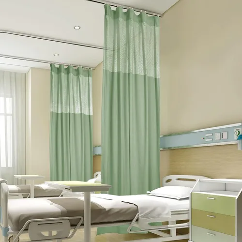 Miniatura 15 de Fcosie Cortinas divisoras de habitación de hospital con ganchos planos para cubículo, pantalla de privacidad para hospital, clínica médica
