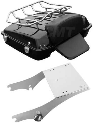 Miniatura 12 de TCMT Juego de maletero picado de 10.7 pulgadas para Harley Touring 1997-2013 Road King Road Glide Street Glide Electra Glide Pack