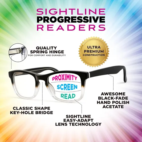 Miniatura 2 de Sightline H109 - Gafas de lectura multifoco de ajuste medio a estrecho