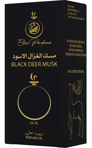 Miniatura 4 de Ether Perfumes PHEROMONE BOOSTED BLACK DEER MUSK Aceite de perfume concentrado 3.4 fl oz I Extracto de grado premium I Perfume Making I Aceite