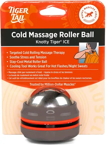 Miniatura 3 de Tiger Tail Knotty Tiger ICE - Bola de masaje de rodillo frío – Herramienta de terapia de frío para cuello, espalda, piernas, brazos, hombros