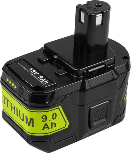 Fancy Buying Batería de 9.0 Ah para Ryobi 18V batería para herramientas inalámbricas Ryobi ONE+P102 P103 P105 P107 P108 P109 P122 (paquete de 2) (1