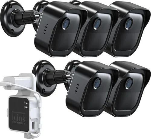 Miniatura 8 de Todo nuevo montaje de pared para cámara exterior de Blink de 4 cámaras, carcasa protectora resistente a la intemperie y montaje ajustable de 360°