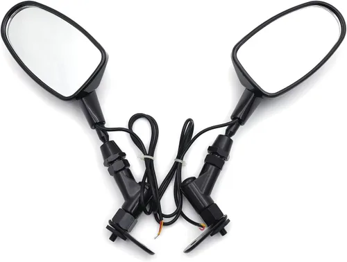 Mini vista trasera espejos para Honda CBR 600RR Kawasaki Ninja 636 ZX6R Yamaha YZF R6 R1 negro