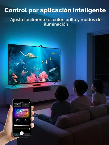 Miniatura 5 de KANTUTOE - Retroiluminación LED para TV con cámara, luces LED de 13.7 pies para televisores de 45-65 pulgadas y monitores de PC, luces de TV