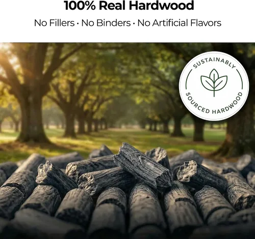 Miniatura 5 de Kona Gránulos de mezcla de pizza a carbón, mezcla de carbón y madera, diseñados para parrilla Ninja Woodfire al aire libre. Sabor rico y ahumado
