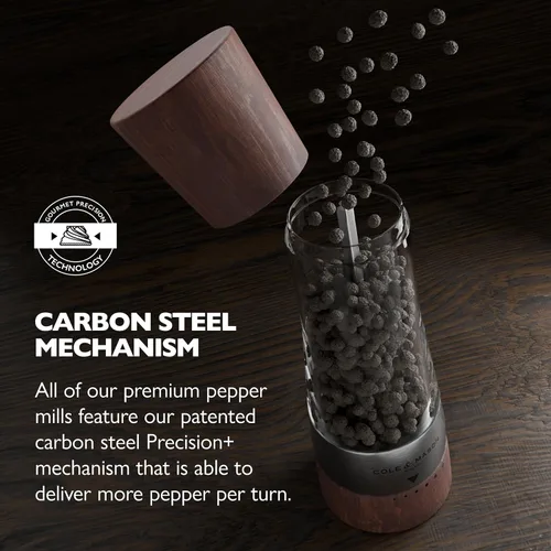Miniatura 3 de Cole & Mason Derwent Molinillo de Pimienta - Molinillo de Pimienta Recargable con Mecanismos de Precisión Gourmet - Accesorios de Cocina para Madera