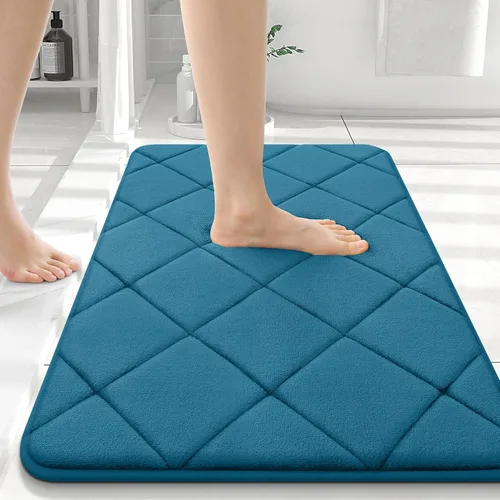 Miniatura 24 de OLANLY Tapete de baño de espuma viscoelástica de 24 x 16 pulgadas, ultra suave y absorbente, lavable a máquina, cómodo tapete de baño para suelo