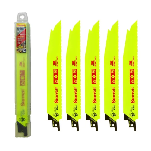 Miniatura 9 de Starrett BTR121014-5 - Hoja de sierra recíproca de demolición y rescate de incendios bimetálica, 12 pulgadas de largo, 1 pulgada de ancho, 0.63