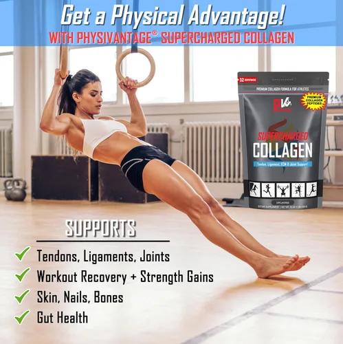 Miniatura 2 de PhysiVantage Polvo de péptidos de colágeno supercargados, colágeno hidrolizado para apoyo a la salud de las articulaciones, tendones, ligamentos