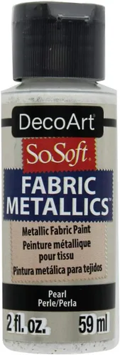 Miniatura 2 de DecoArt SoSoft - Pintura acrílica metálica de tela, 2 onzas, esmeralda