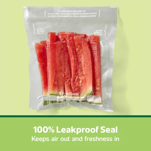 Miniatura 6 de FoodSaver Bolsas de sellado al vacío precortadas de cuarto de galón, bolsas de almacenamiento al vacío de fácil uso, alineadas para sellar y rasgar