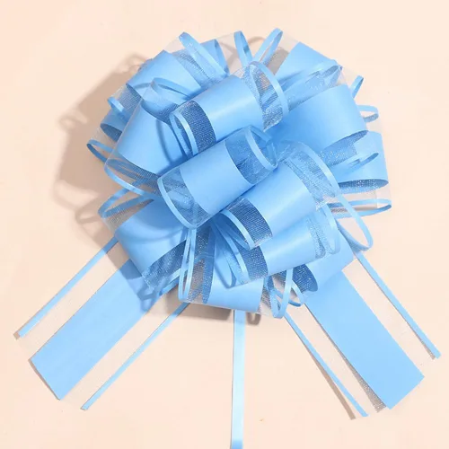 Miniatura 21 de 6 piezas de lazos de tirar, lazo de regalo verde frijol, 6 pulgadas, Navidad, fiesta, regalo de cumpleaños, boda, lazos de cinta para envolver cajas