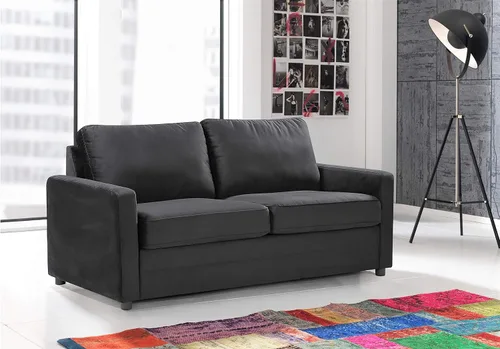 Miniatura 4 de Container Furniture Direct Rosina Sofá cama convertible con colchón de resortes interiores y marco de metal duradero, capacidad de 500 libras, sofá
