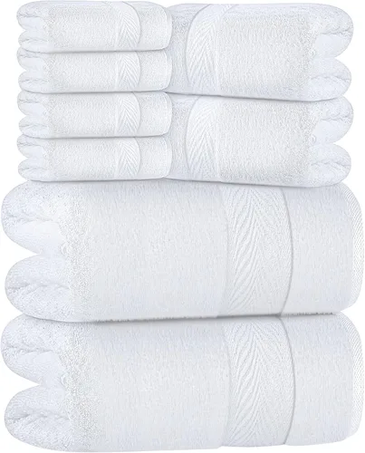 Miniatura 10 de Oakias Toallas de baño beige de alta calidad, paquete de 2, 27 x 54 pulgadas, altamente absorbentes, toallas de baño de lujo de 21.16 oz/m²