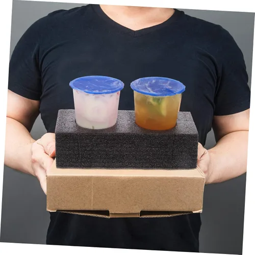 Miniatura 8 de 4 unidades portador de bebidas dos bandejas de tres tazas para llevar fácilmente bebidas picnic y reuniones familiares embalaje de bebidas
