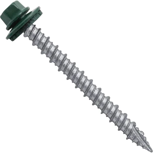 Miniatura 26 de Brite - Tornillos para techos de metal blanco (10 x 2 unidades), cabezal de arandela hexagonal, arranque automático/roscado, arandela EPDM, 3 x 250