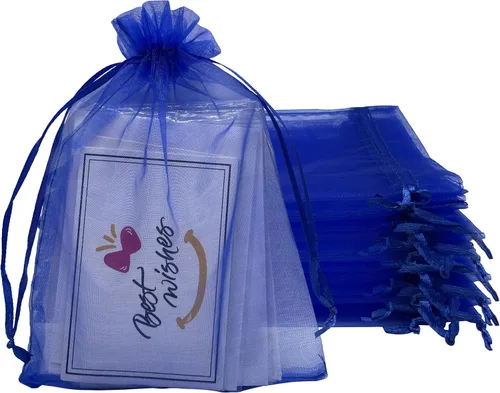 Miniatura 8 de Jexila - 100 bolsas de organza naranja de 5 x 7 pulgadas con cordón para calabazas de Halloween, bolsas de regalo para niños, bolsas de dulces
