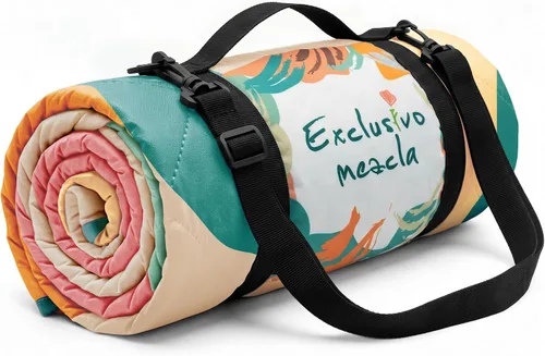 Miniatura 2 de Exclusivo Mezcla Manta de picnic impermeable de 60 x 80 pulgadas, manta de camping moderna a prueba de arena de poliéster floral multicolor grande