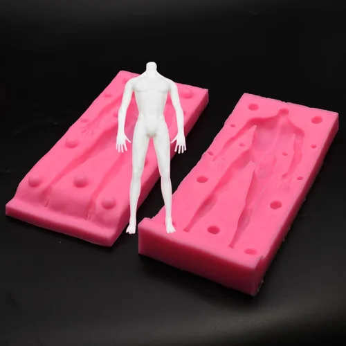 Miniatura 3 de Molde de arcilla de silicona 3D para cuerpo humano, molde de polímero grande para escultura humana, molde de cuerpo completo para manualidades