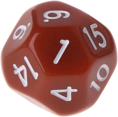 Miniatura 6 de Juego de 10 dados poliédricos D16 para Calabozos y Dragones de 16 caras