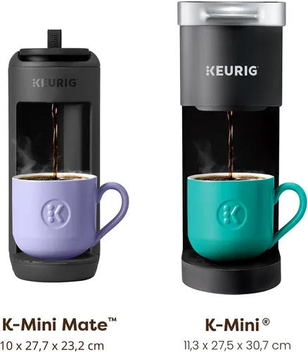 Miniatura 5 de Cafetera Keurig K-Mini Mate de una sola porción – Ultracompacta de 4" de ancho, compatible con tazas de viaje, ideal como regalo navideño para Negro