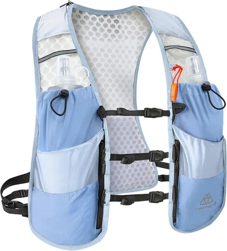 Miniatura 10 de Chaleco de hidratación para correr Haimont, paquete ligero de 5L para mujer y hombre, para correr en senderos Bounce-Free Fit, Front Fuel Storage
