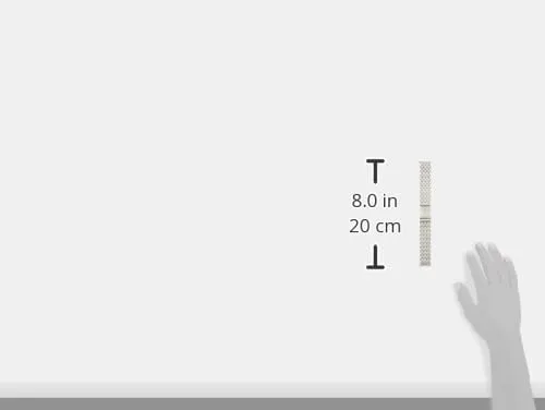 Miniatura 4 de Timex Pulsera de liberación rápida de acero inoxidable de 0.787 in, tono plateado con cierre desplegable