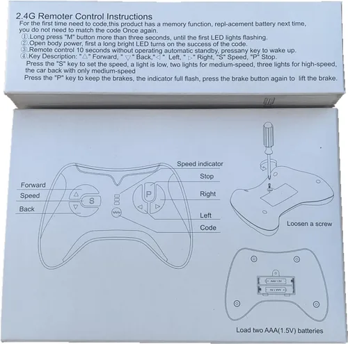 Miniatura 4 de 2.4G Bluetooth Transmisor de Control Remoto Niños Eléctrico Juguete de Juguete Piezas de Repuesto Blanco Control Remoto JR1839