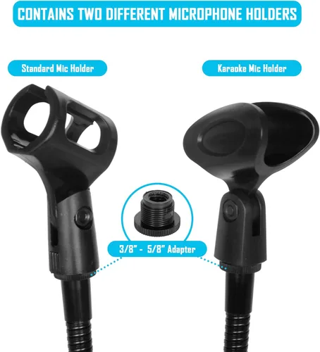 Miniatura 4 de SpinTech Cuello de cisne ajustable montado en el escritorio para el montaje del micrófono que se atornilla a las mesas Podios (13)