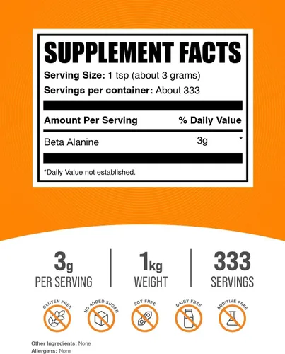 Miniatura 2 de Bulksupplements Pure Beta polvo de analina, 1