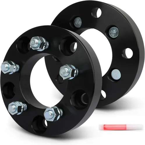 Miniatura 12 de SCITOO 2 separadores de rueda de 5 x 5.5 pulgadas, adaptadores espaciadores de rueda de 2 pulgadas con pernos de 9/16 de 3.063 in, 5 lengüetas