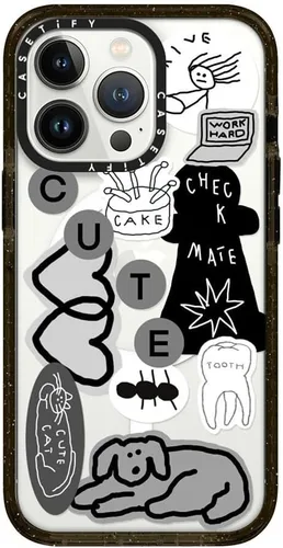 Miniatura 483 de Funda Impact de CASETiFY para iPhone 13 Pro Max con Magsafe - Estuche Claro Cuento de Invierno - Claro Negro Estuche transparente Winter Tale