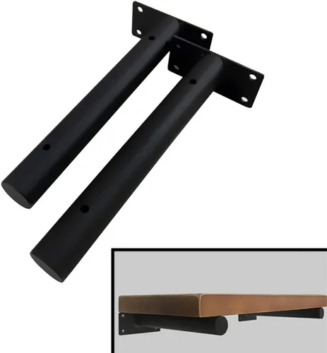 Miniatura 7 de Soporte flotante de pared para decoración de pared, soporte oculto montado en la pared, soportes de almacenamiento de oficina en casa para estantes