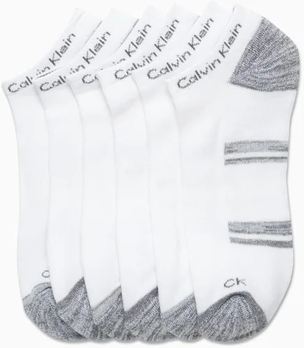 Miniatura 54 de Calvin Klein Calcetines para hombre, mezcla de algodón, acolchados, sin talla, forro de calcetines atléticos (6 unidades)