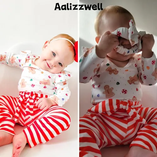 Miniatura 115 de Aalizzwell Conjunto de mameluco acanalado para bebé recién nacido prematuro para otoño e invierno