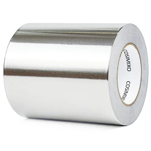 Miniatura 8 de Cinta adhesiva de papel aluminio plateado COSIMIXO 4.0 mil x 2 pulgadas x 20 yardas, resistente, sellado y parcheado de alta temperatura, perfecta