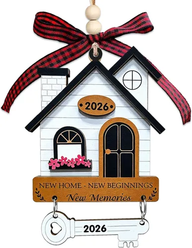 Miniatura 9 de Adornos de Navidad 2026, adornos de madera para árbol de Navidad, regalos de decoración de Navidad para mujeres, hombres, adorno de vacaciones