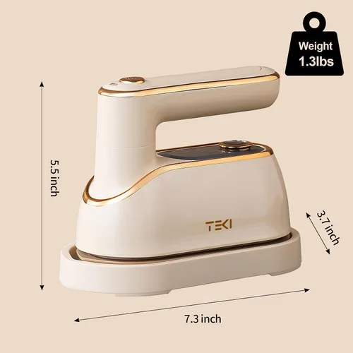 Miniatura 8 de Vaporizador de viaje para ropa, vaporizador portátil giratorio de 1200W, plancha de ropa pequeña para viajes, hogar, dormitorio, universidad, tanque