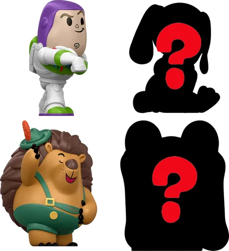 Miniatura 3 de Mattel Disney y Pixar Toy Story - Paquete múltiple de 5 mini figuras, 4 estrellas pequeñas películas de juguetes en grupo temático, 2 personajes que