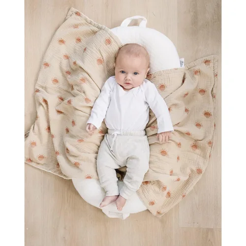 Miniatura 3 de Konssy Mantas para Bebé Unisex para Niños y Niñas, Mantas de Guardería Minky Súper Suaves con Frente de Algodón de Muselina y Respaldo de Vellón
