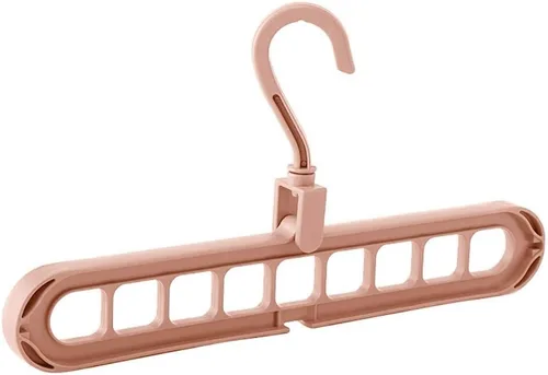 Miniatura 6 de Magic Multi-Port Support Clothes Rack Multifunctional Plastic Storage Clothes Hanger Clothes Rack(Beige)
