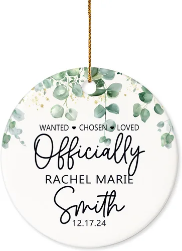 Miniatura 7 de Adorno de adopción personalizado, regalos del día de Gotcha, regalos del día de adopción, recuerdo de adopción, anuncio de adopción, recuerdo
