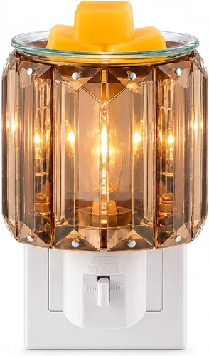 MeplLivs Warmers Calentador de fragancia enchufable - Enchufe decorativo para calentar velas perfumadas (dorado)