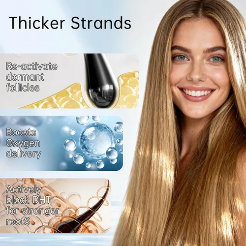 Miniatura 6 de Suero botánico 5 en 1 para el cabello Roll-On con romero, Redensyl y Anagain – Fórmula nutritiva para el cuero cabelludo para adelgazar el cabello