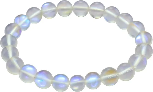 Miniatura 445 de Amazing Gemstone Pulsera de cristal para mujeres y hombres, pulsera de cristal curativo de protección, pulsera elástica con cuentas de piedras