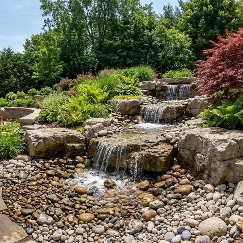 Miniatura 8 de HALF OFF PONDS Simply Waterfalls 3200 - Kit de cascada sin estanque, con forro de PVC de 10 pies por 15 pies y bomba sumergible de la serie