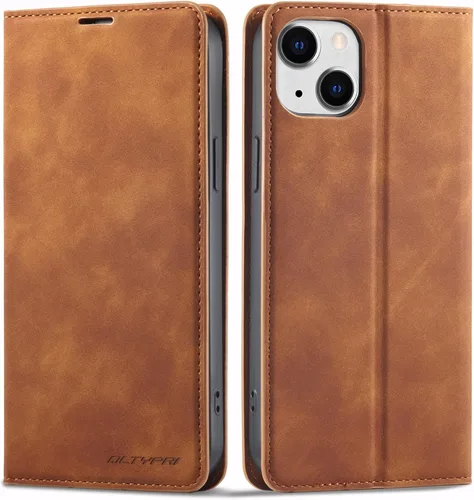 Miniatura 12 de QLTYPRI Funda para iPhone Air, Funda de piel sintética premium TPU parachoques con tarjetero Kickstand adsorción magnética oculta a prueba de golpes