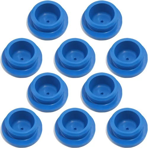 Miniatura 8 de iBroPrat 10 piezas de tapones de cubo de goma 1-1/8" para ruedas Reemplaza tapacubos de semirremolque Stemco Junta de tapacubos 359-5990 3595990 Azul