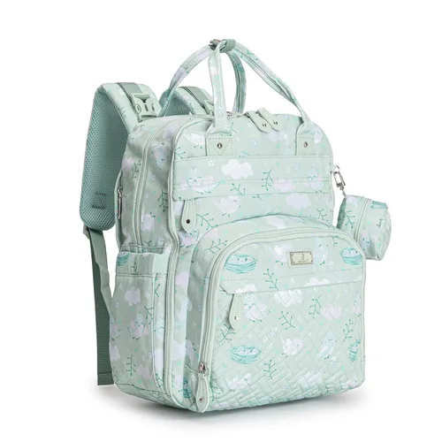 Miniatura 13 de BabbleRoo - Mochila para pañales - Bolso de viaje con artículos esenciales para bebés - Mochila multifuncional resistente al agua, bolso de viaje